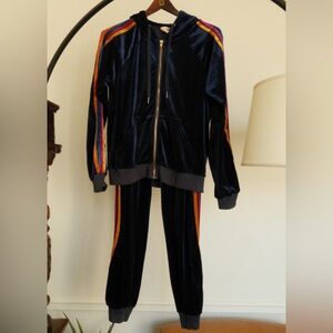 NATURAL LIFE Velour Tracksuit Joggers Zip Hoodie
